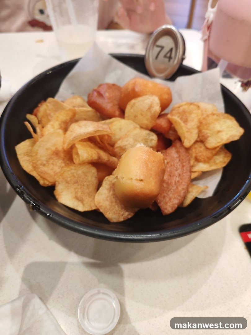 Bowl of Fried Food and Chips