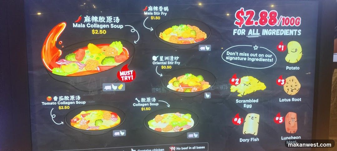 Collagen Soup & Stir Fry Menu Board