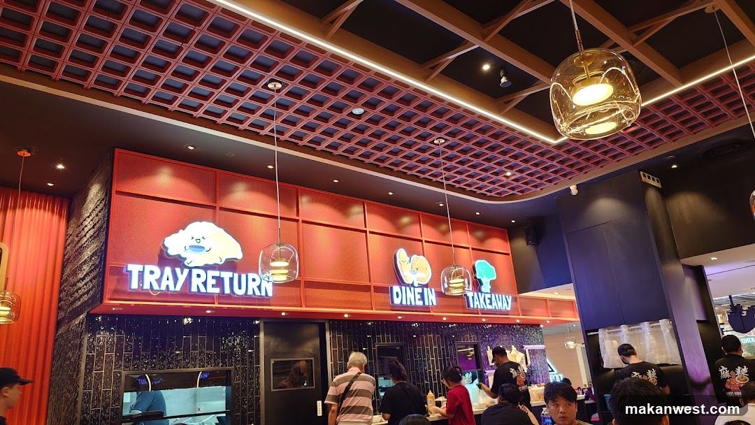 Restaurant Interior with Ordering Options