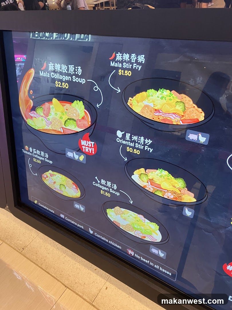 Digital Menu Board - Asian Cuisine