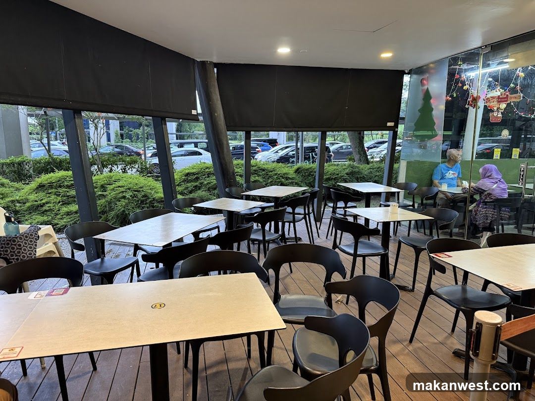 Restaurant Interior with Outdoor Seating
