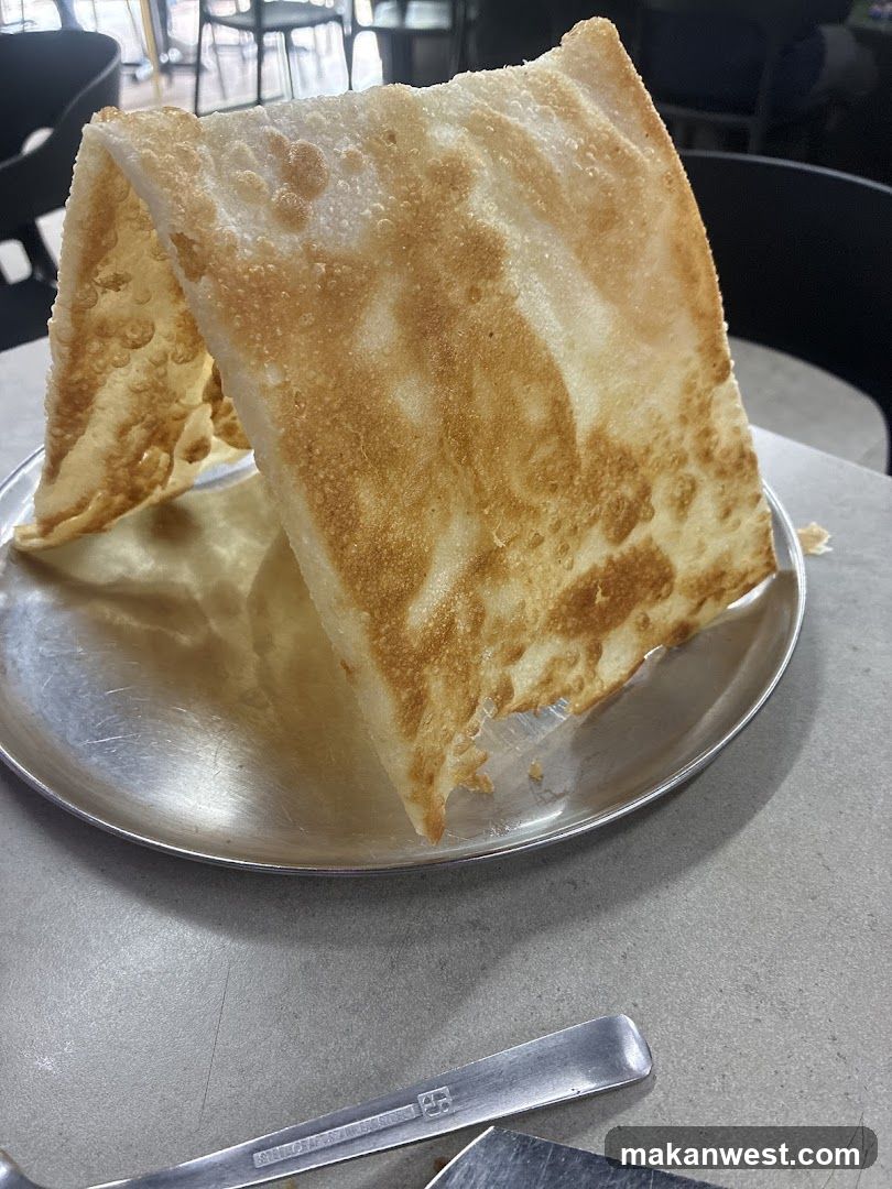 Roti Canai on a Plate