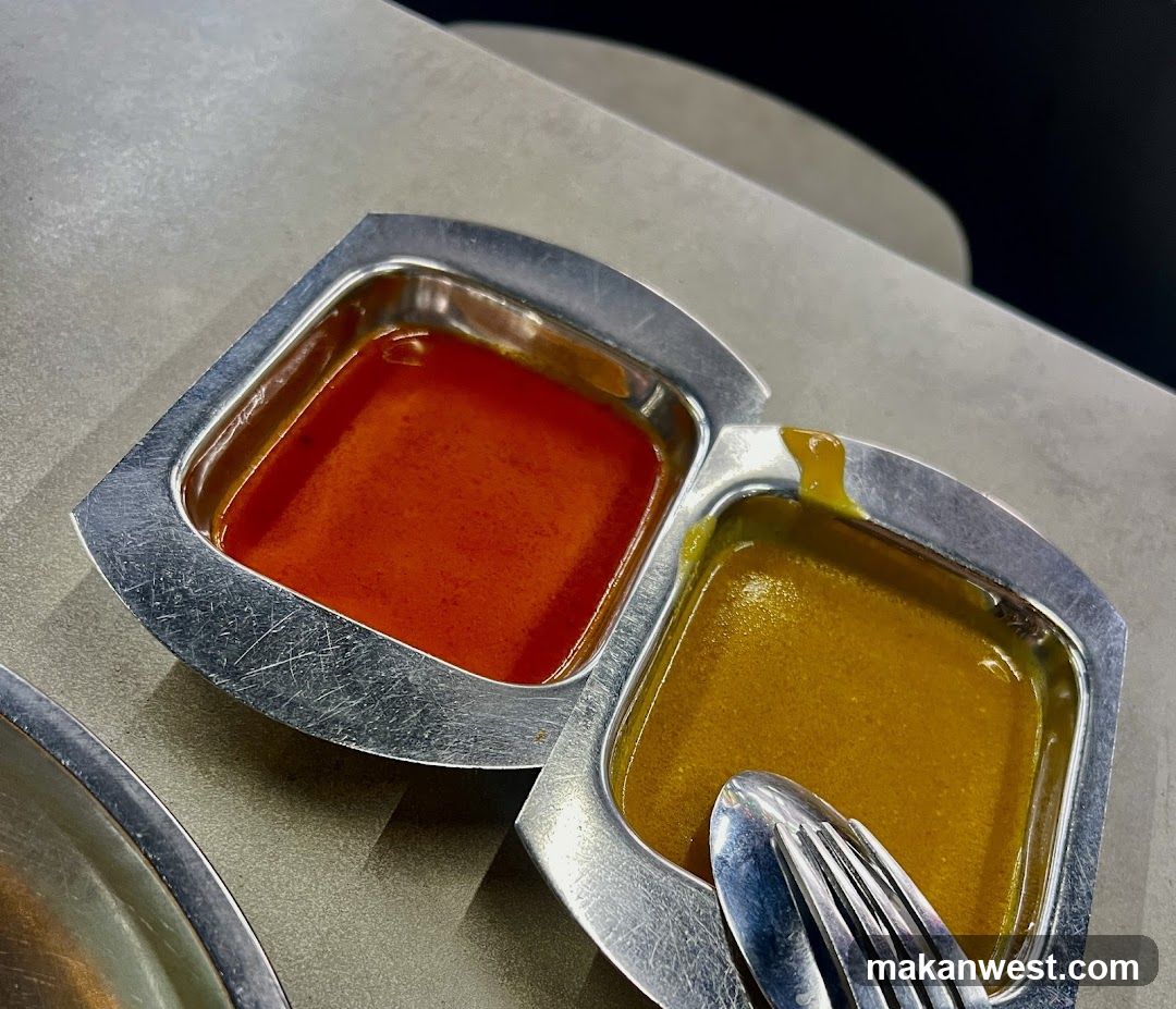Sauce Dishes on Table