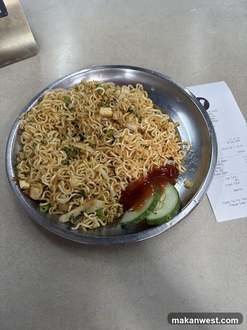 Noodle Dish with Condiments