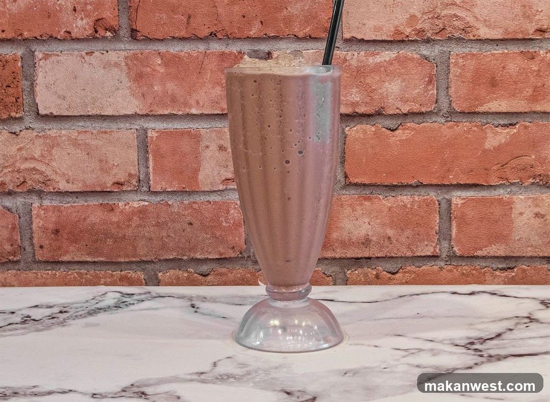 Chocolate Milkshake in Glass