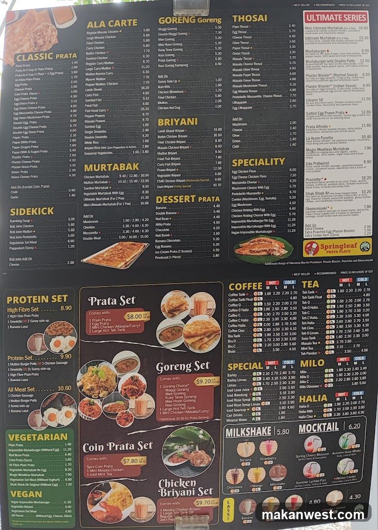 Restaurant Menu Board