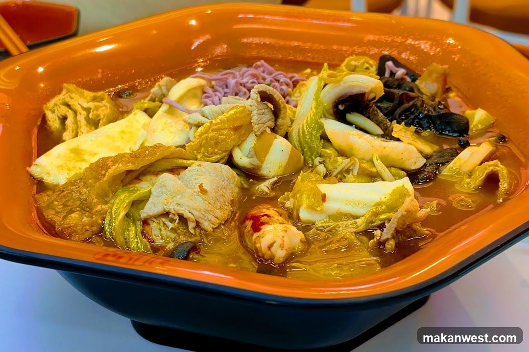 Hot Pot Dish in Orange Bowl