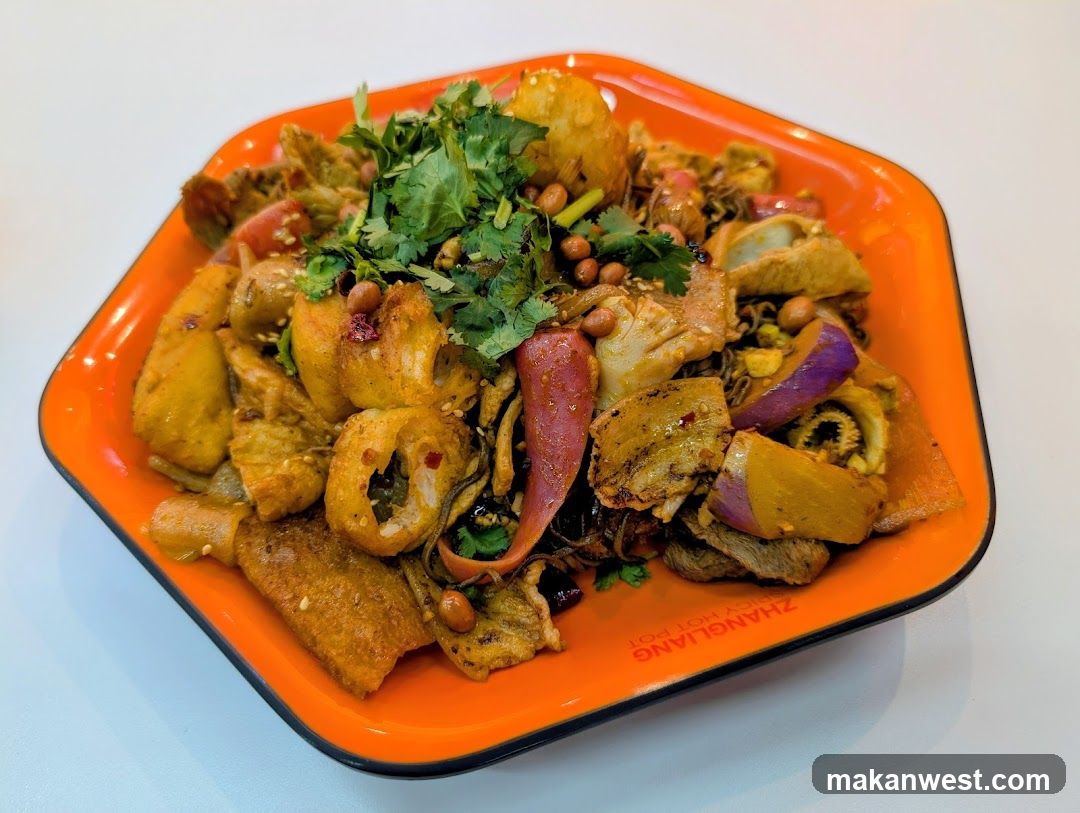 Spicy Mixed Noodles with Tofu and Vegetables