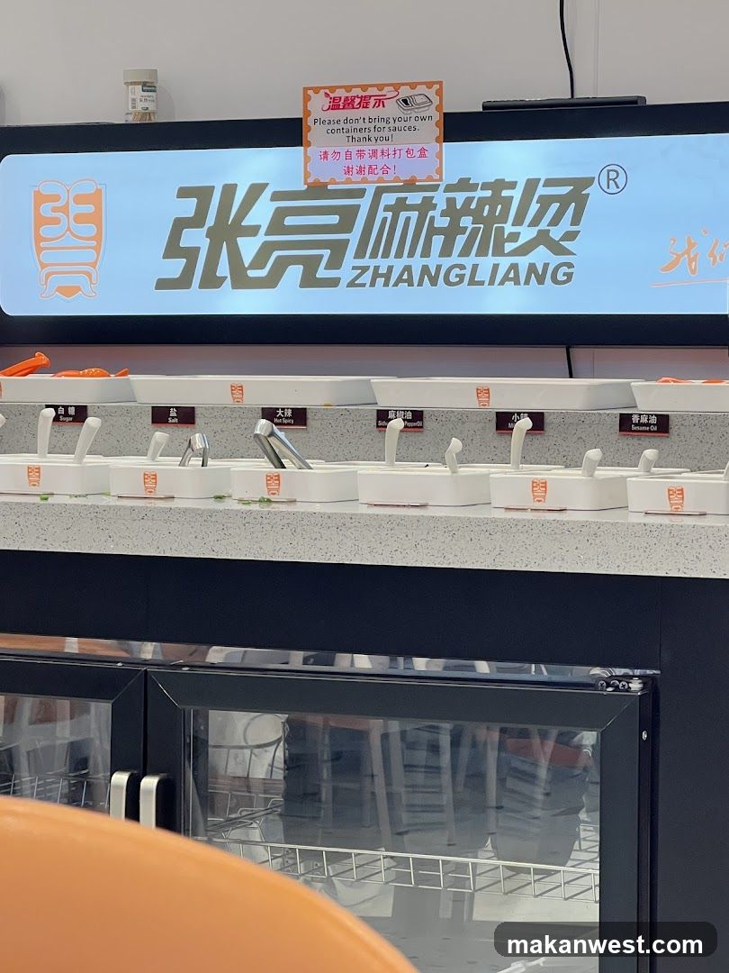 Sauce Station at Zhangliang Hotpot Restaurant
