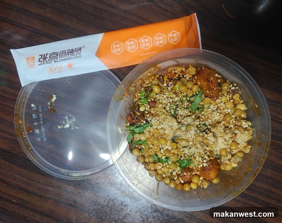 Spicy Noodle Bowl with Packaging