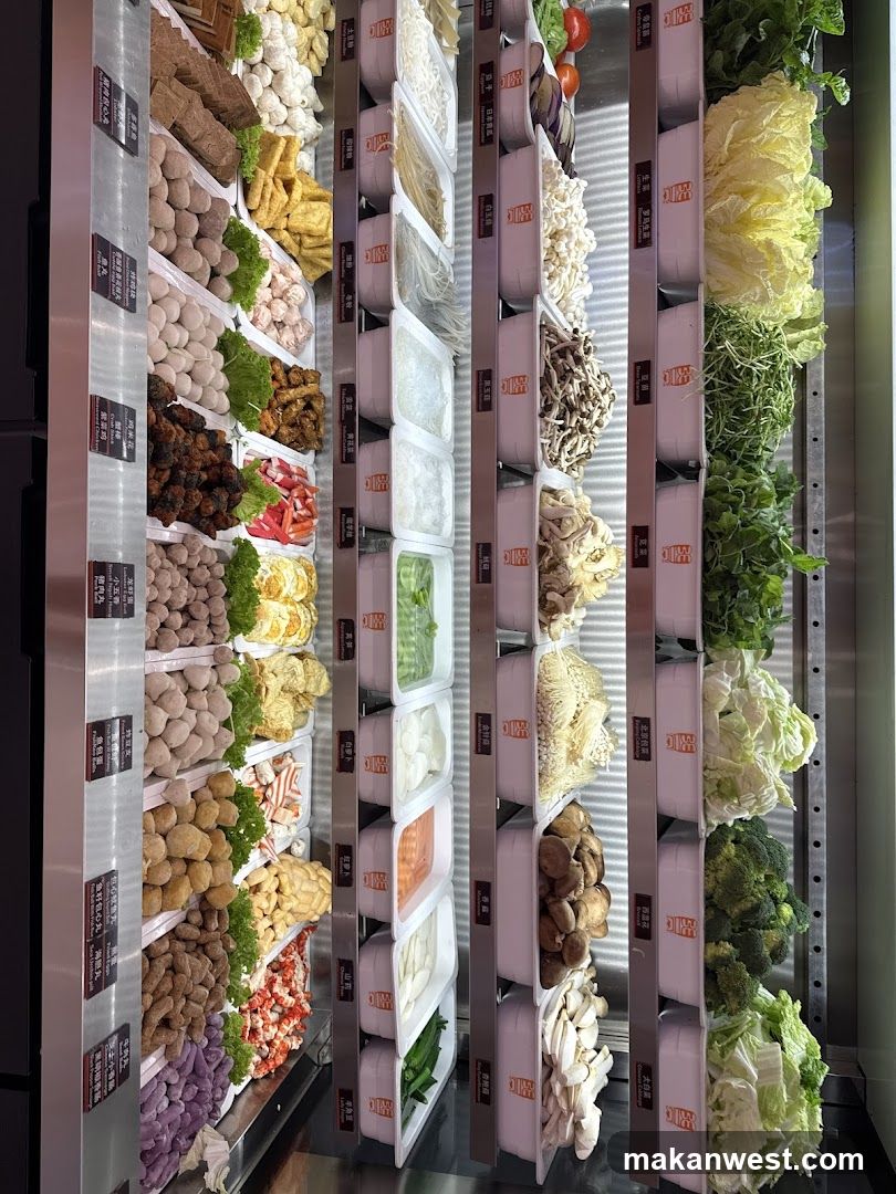 Hot Pot Ingredients Display