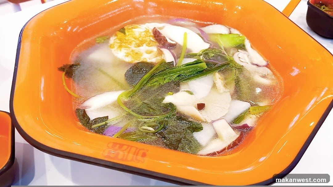 Soup Bowl with Egg and Vegetables