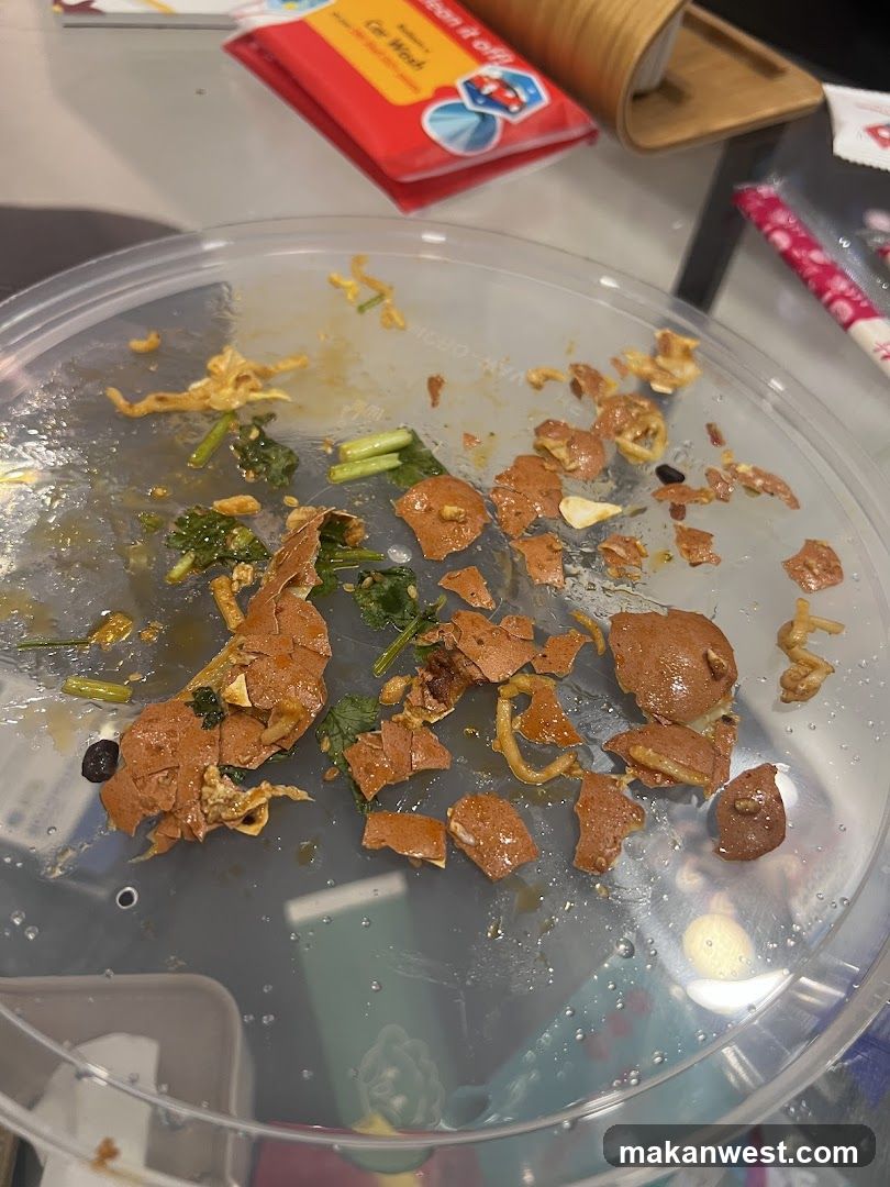Empty Food Container with Remnants