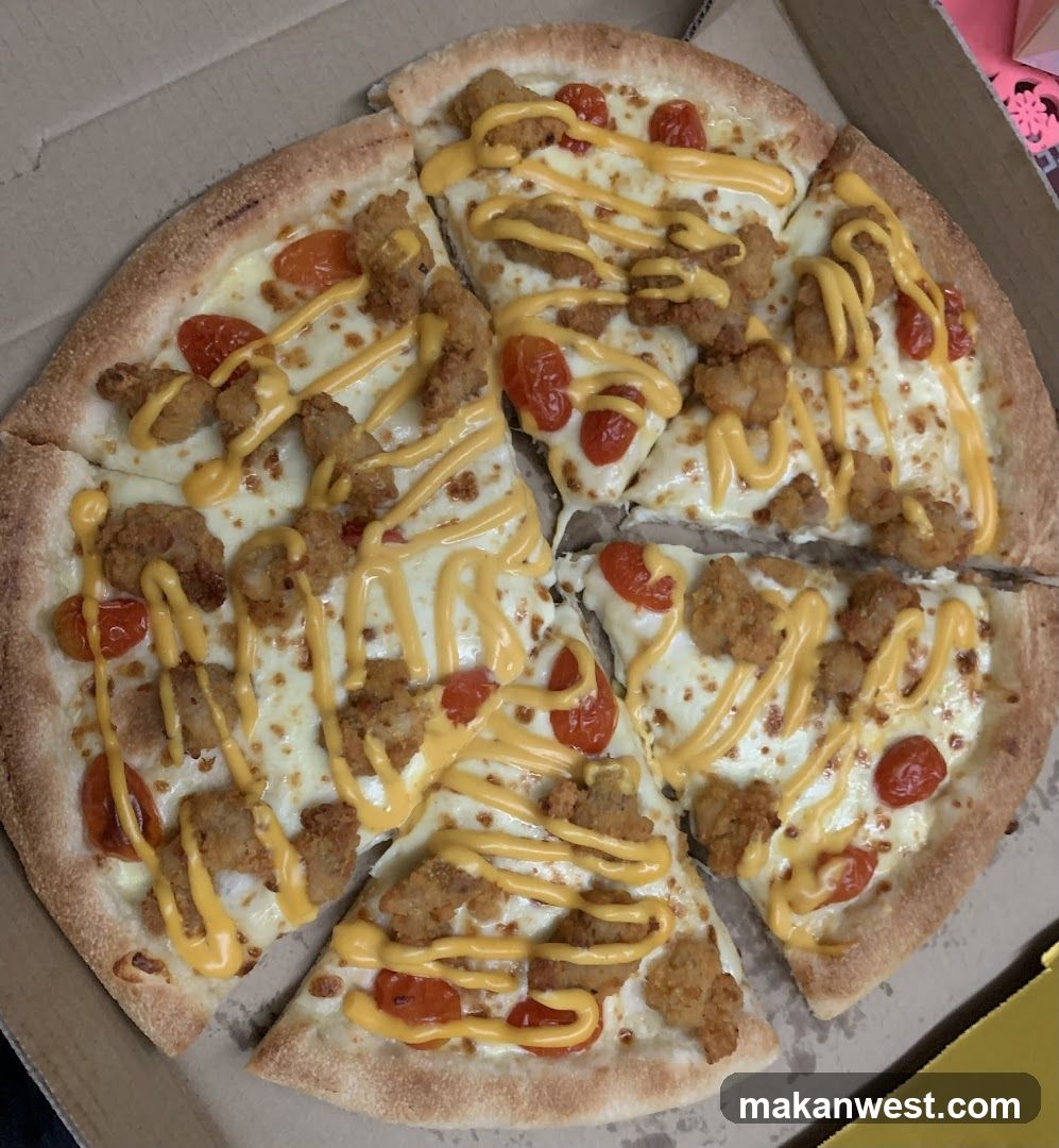 Pizza with sausage and cheese