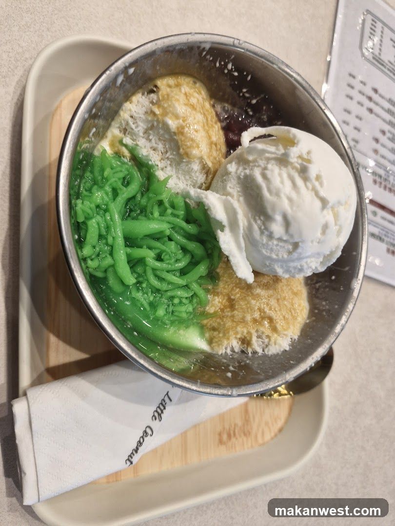 Dessert Bowl with Cereal and Ice Cream