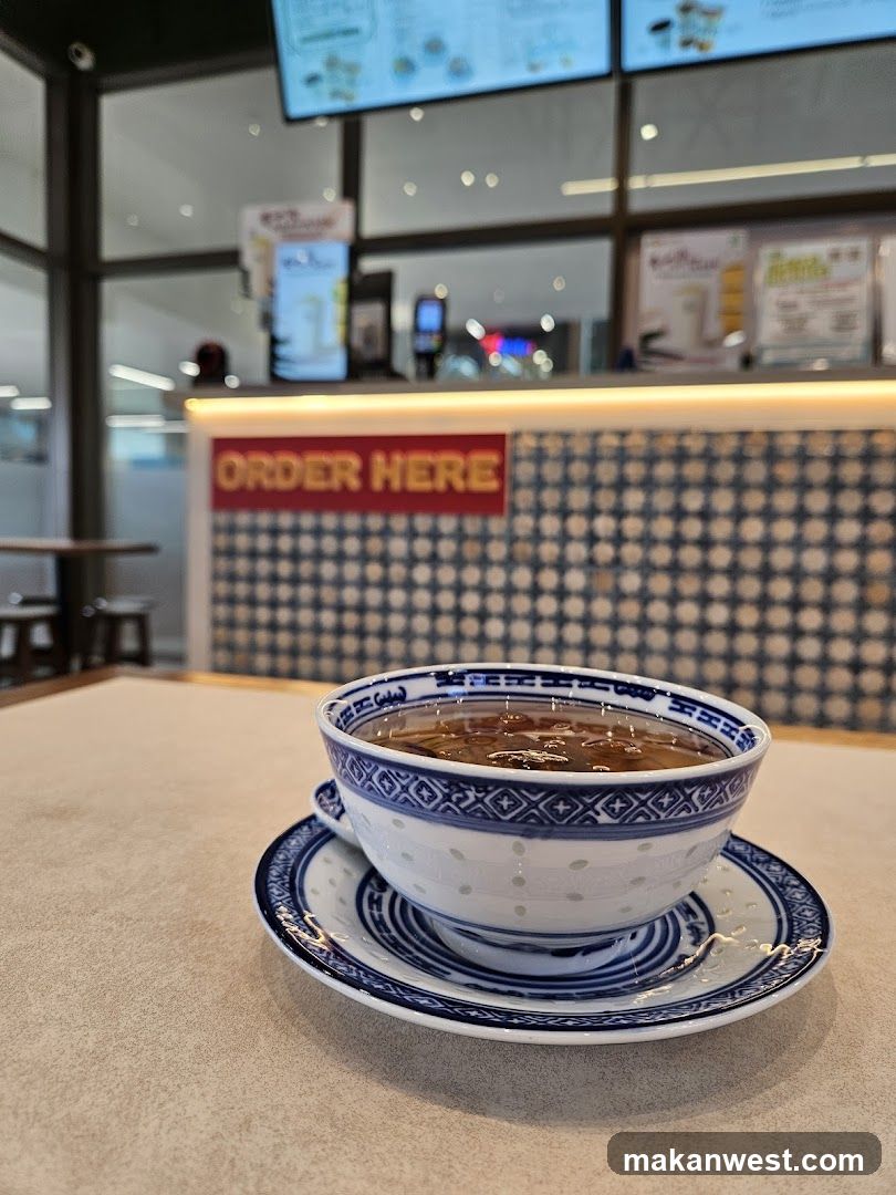 Bowl of soup in a cafe