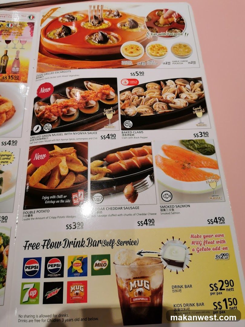 Restaurant Menu Page