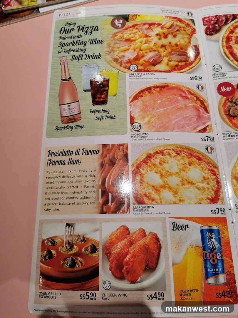 Pizza Menu Page