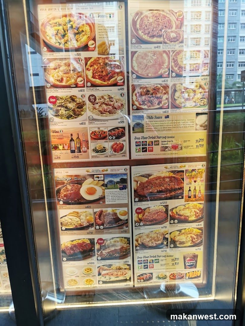 Restaurant Menu Display