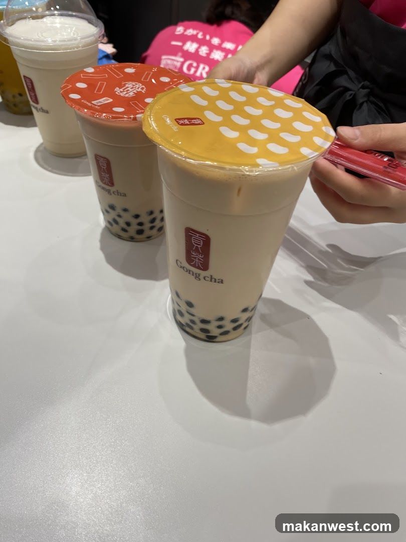 Boba Tea Cups on Table