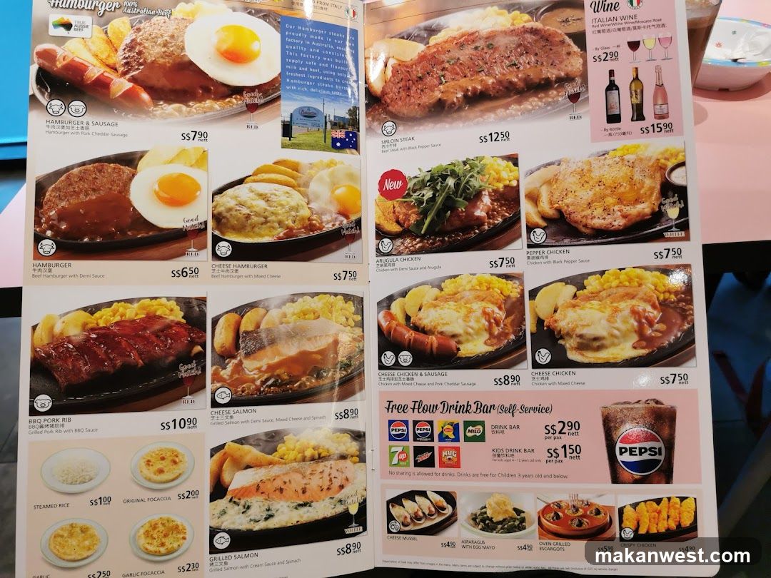 Restaurant Menu Spread