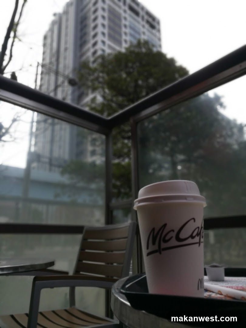 McCafe Coffee Cup on Balcony
