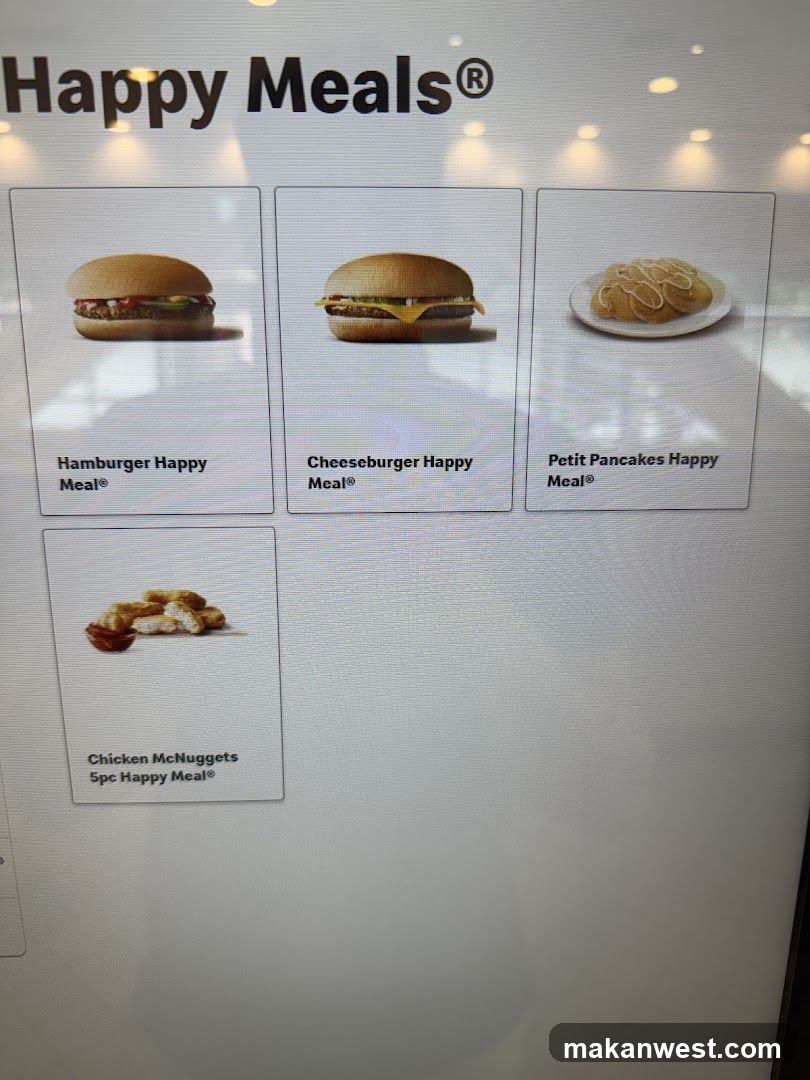 Happy Meals Menu Board