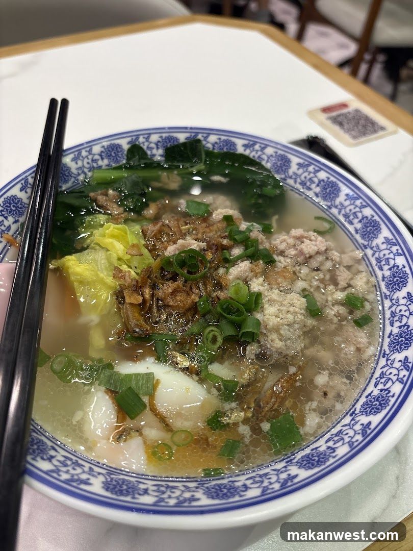 Bowl of Noodle Soup with Toppings