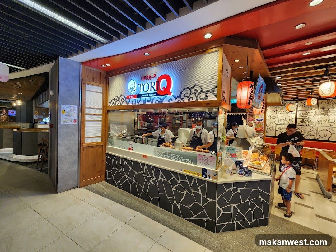 Food stall interior view