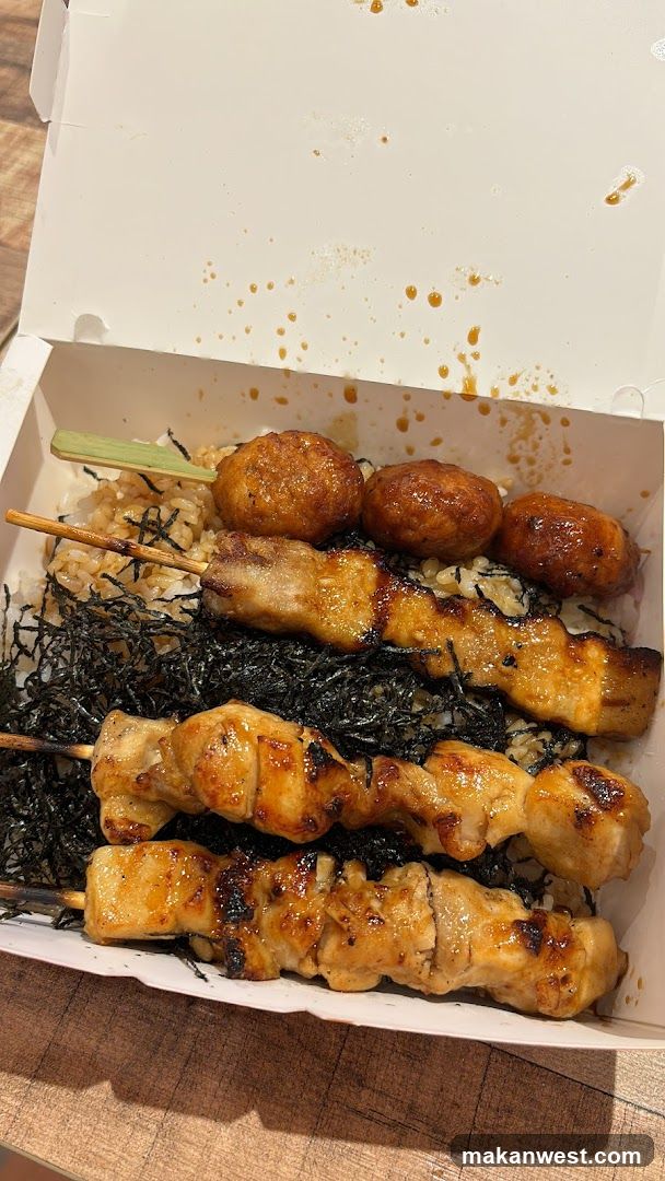 Grilled Skewers and Rice Bowl