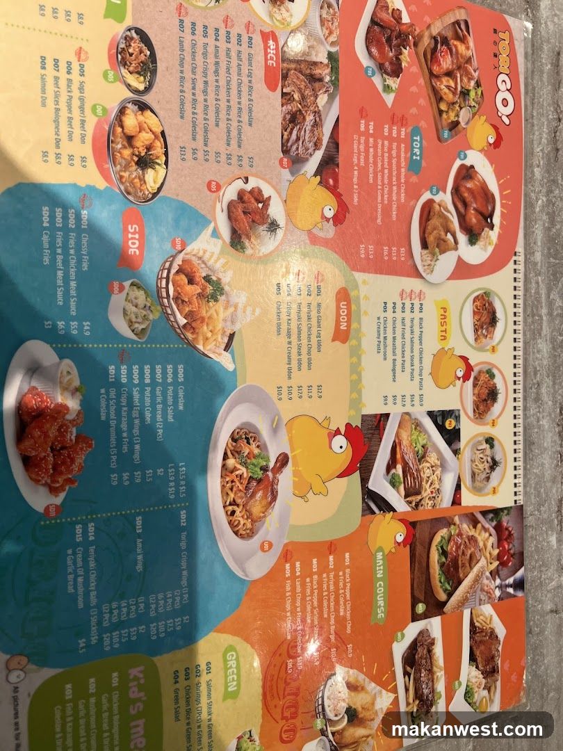 Yoo Co. Menu