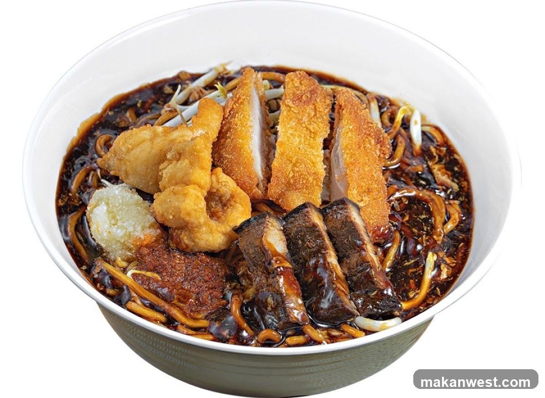 Bowl of Noodles with Toppings