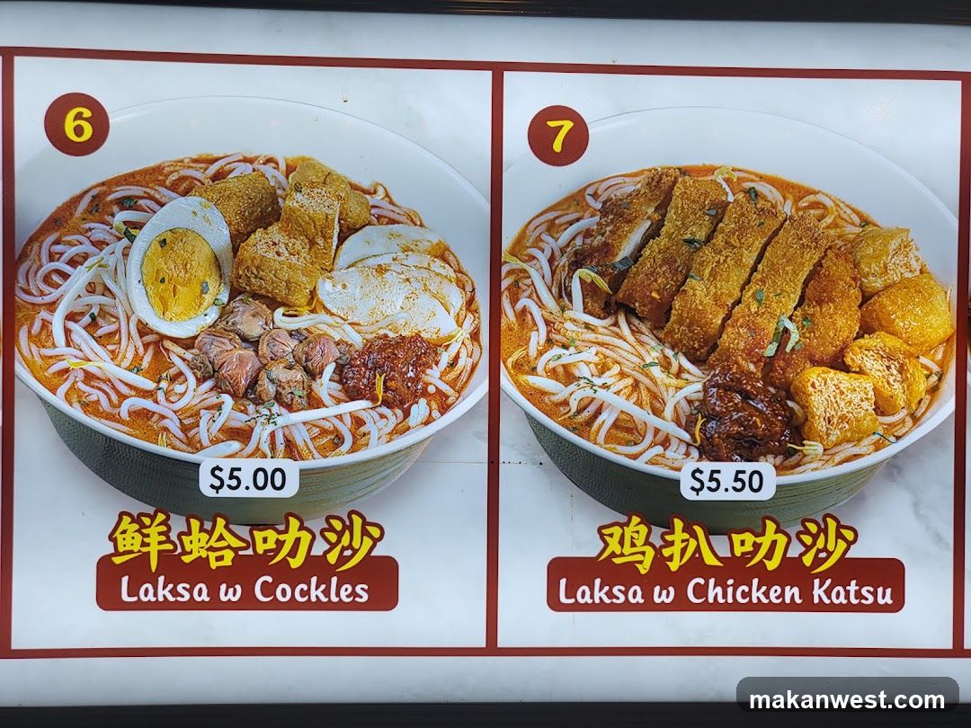 Laksa Menu Board