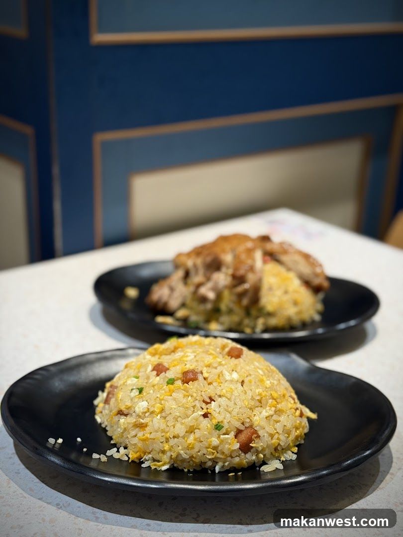 Fried Rice and Chicken Plate
