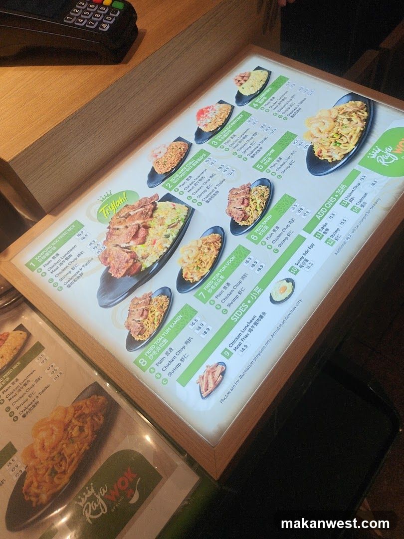 Wok Menu Display