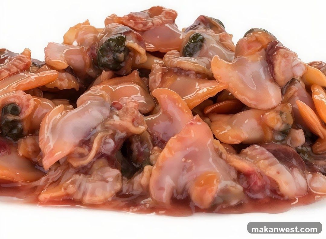 Sauced Squid and Octopus Tentacles