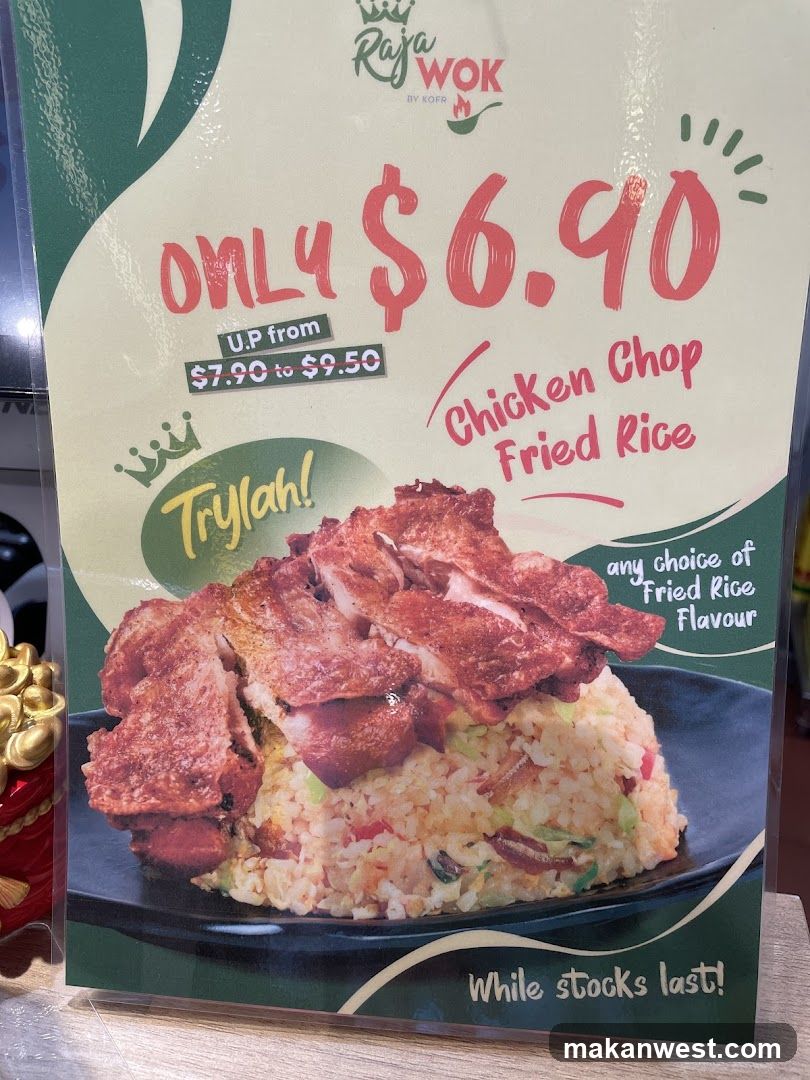 Raja Wok Chicken Chop Fried Rice Ad