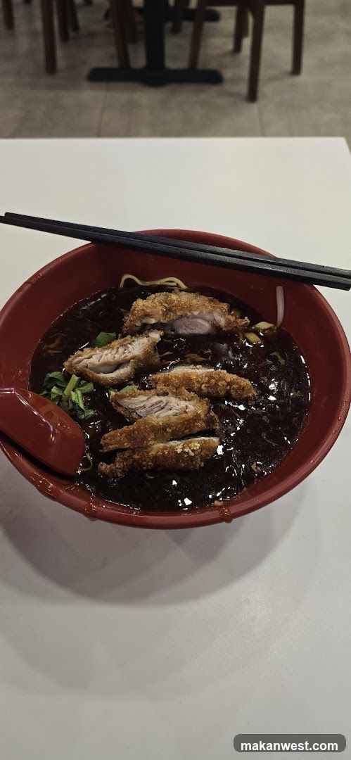Bowl of Noodles with Fried Chicken