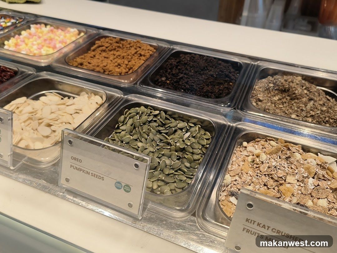 Dairy Free Toppings Display
