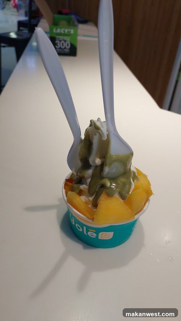 Mango and Matcha Ice Cream Cup