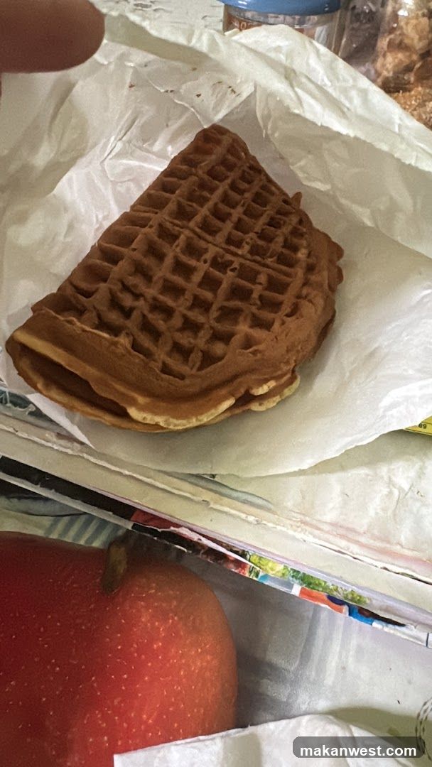 Waffle Sandwich with Apple