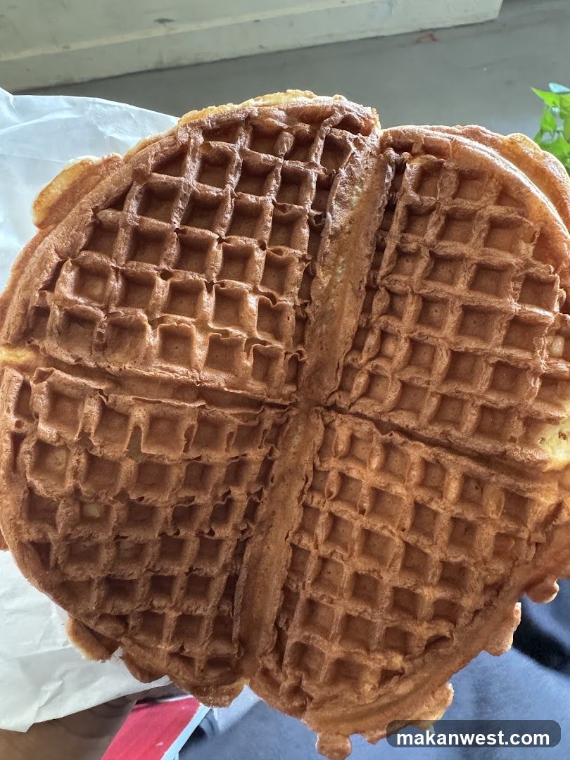 Waffles on a plate