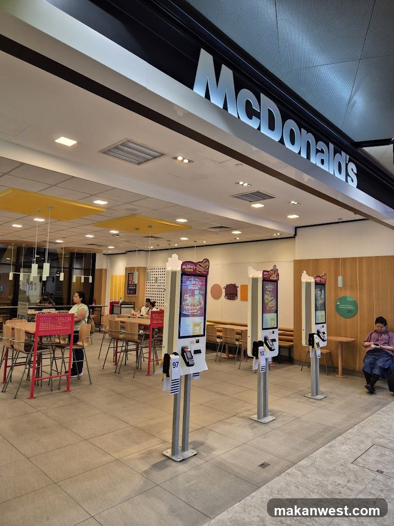 McDonald's Interior with Self-Ordering Kiosks