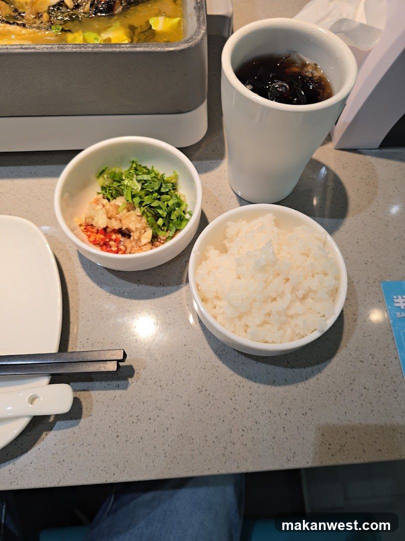 Dining Table with Food and Drink