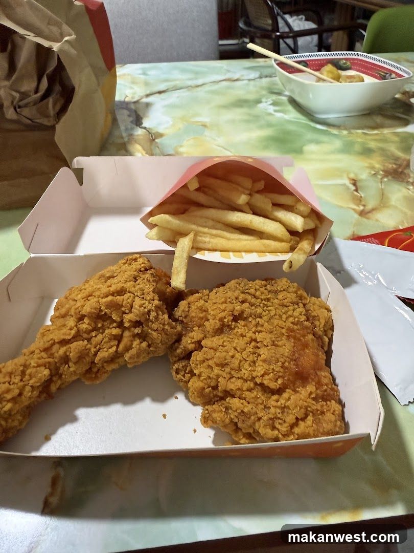 Fried Chicken and Fries Meal