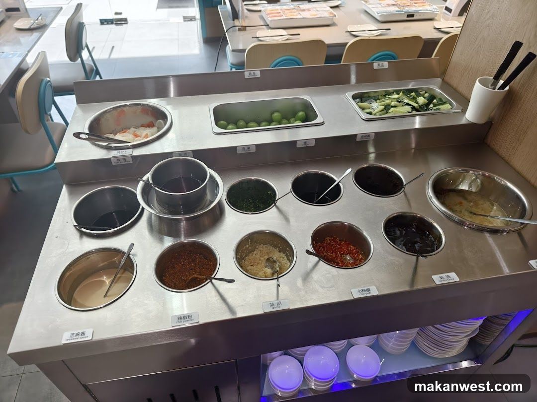 Dining Area with Condiment Station