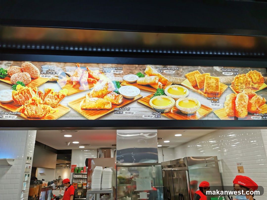 Food Menu Board Display