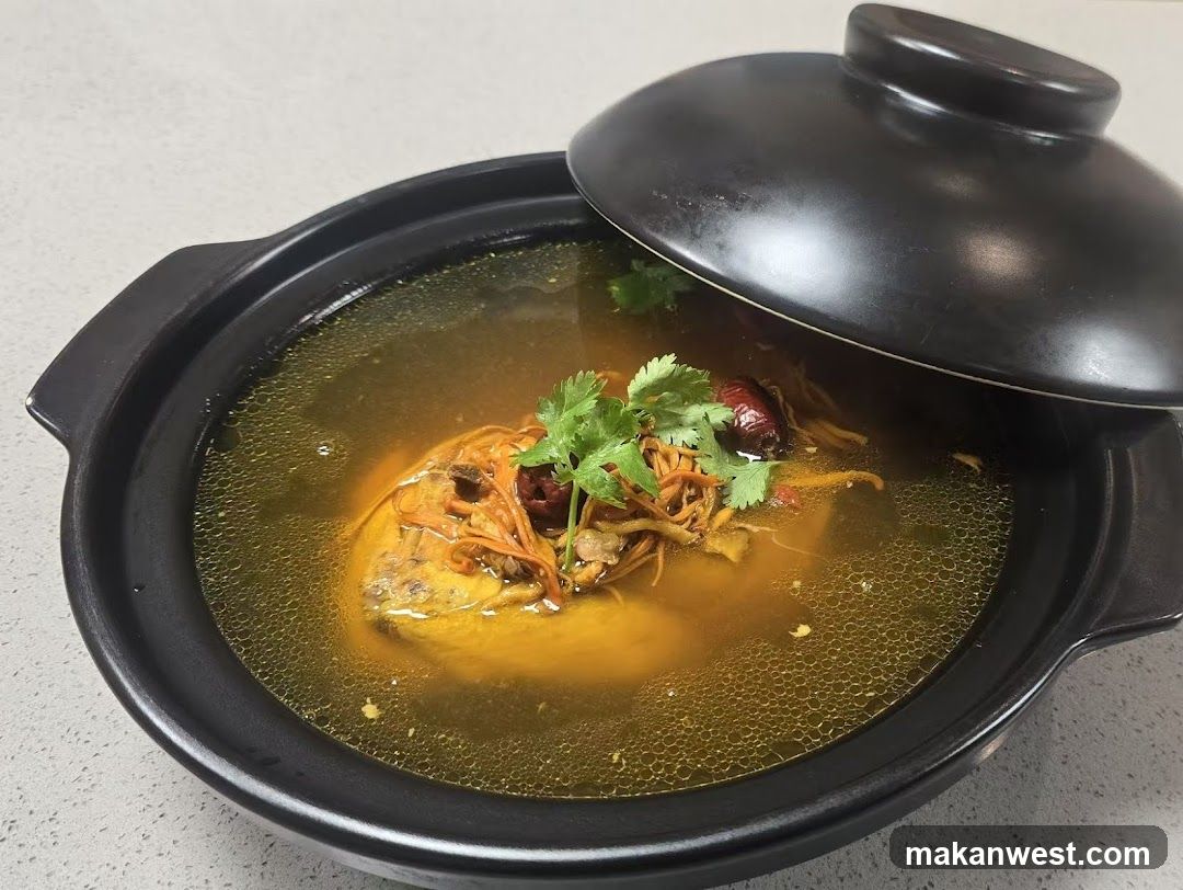 Soy Milk Chicken Soup in Clay Pot