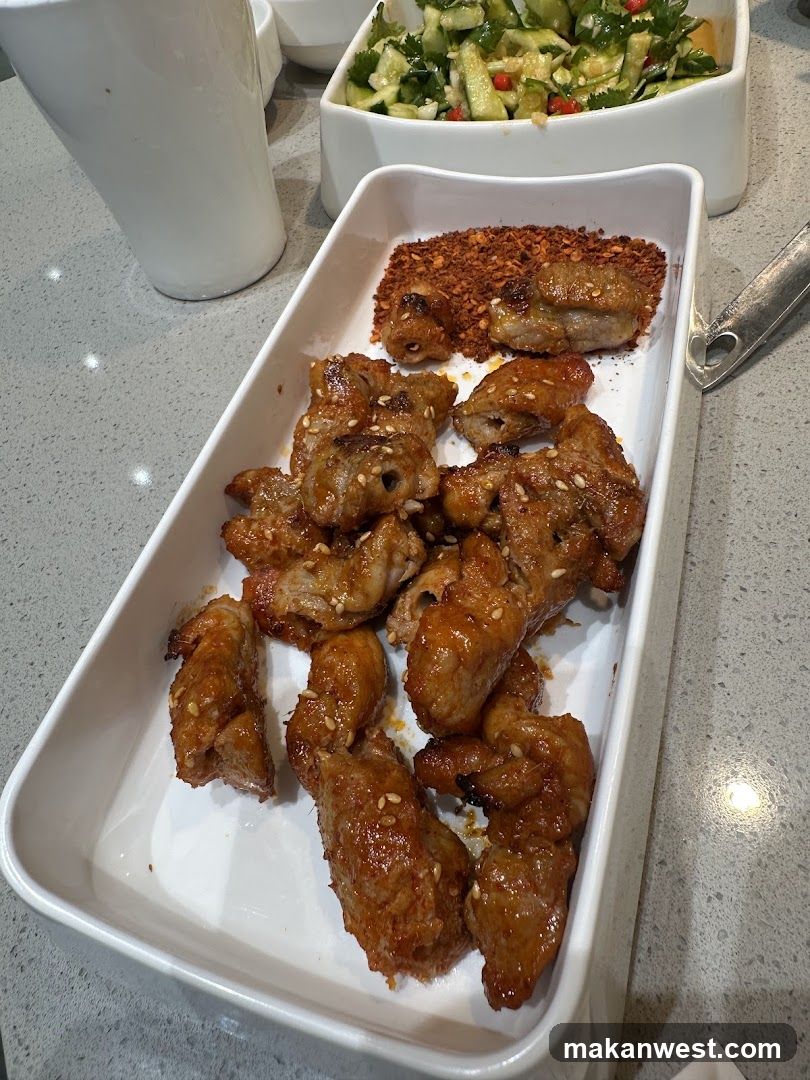 Grilled Meat with Sesame and Chili Flakes