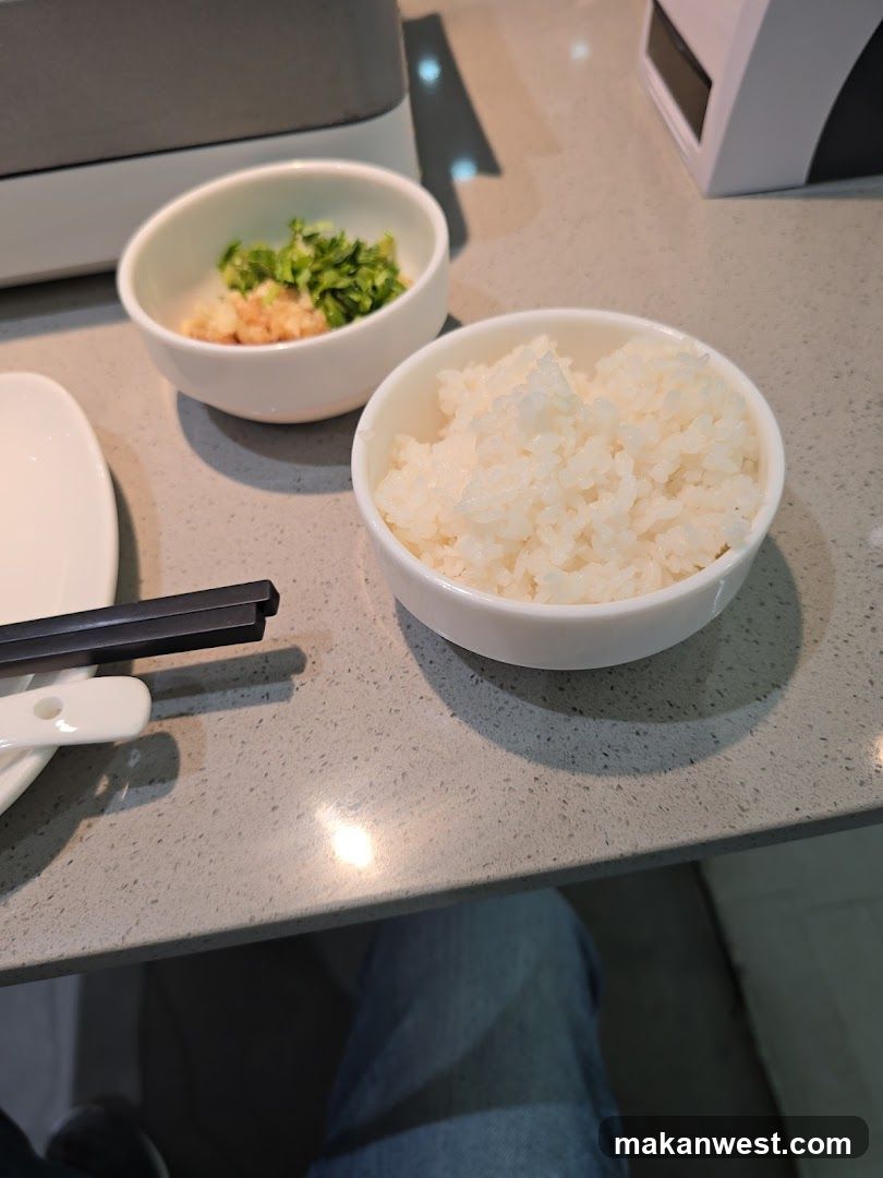 Bowl of Rice and Side Dish